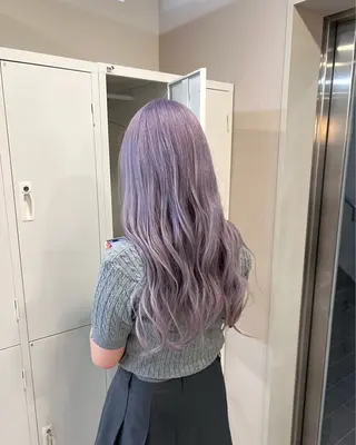 ロング カラー ブリーチカラー🦋‪ 田中さくらのヘアスタイル