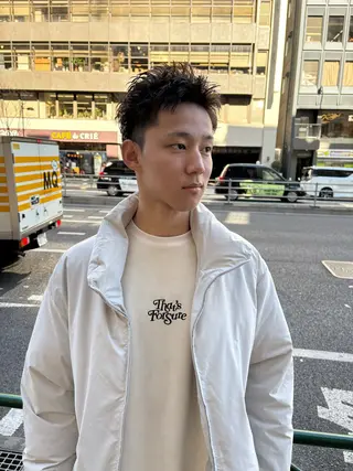ショート パーマ charme所属・💈メンズカット ✂︎伊藤大輝💈のヘアスタイル