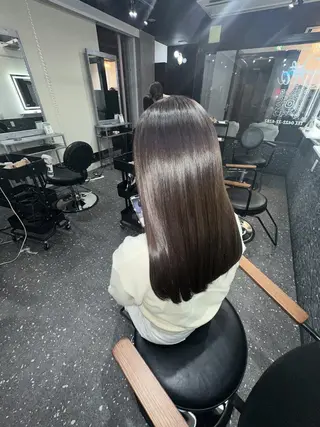 カラー ロング 髪質改善⭐️縮毛矯正 中野⭐️Rinaのヘアスタイル