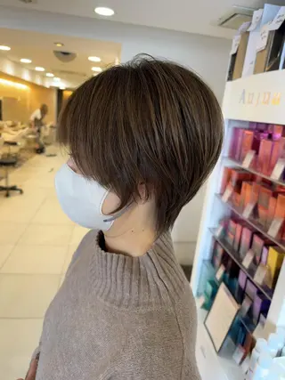 ショート 🌸韓国ヘア・ 艶カラー🎀安井🌸のヘアスタイル