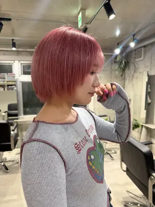ショート カラー ii所属・縮毛矯正 /新宿【あまね】のヘアスタイル
