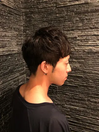 ミディアム メンズ HIRO GINZA BARBER SHOP 大阪所属・木村 りきのヘアスタイル