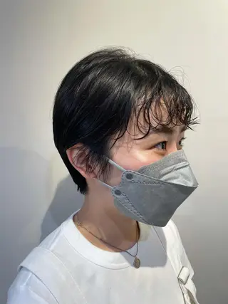 ショート パーマ 斉藤 瑞恵のヘアスタイル