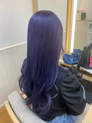 ロング カラー ヘアアレンジ 韓国ヘア sasugaのヘアスタイル