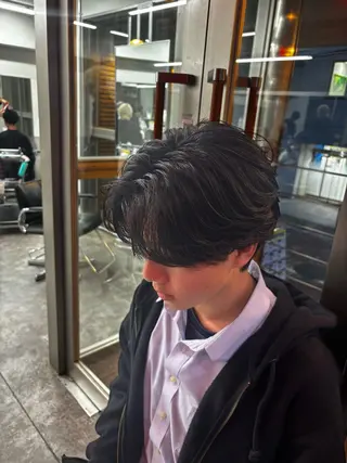 パーマ メンズ メンズ特化✨️ 韓国風パーマ🔥一八のヘアスタイル