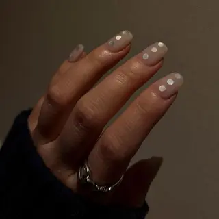 ネイル amuse 手書きニュアンスのネイルデザイン