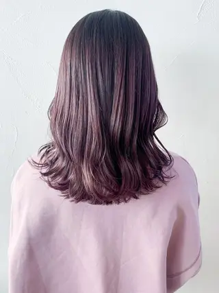 ミディアム カラー パーマ ヘアアレンジ ITbyALBUM 松戸のヘアスタイル