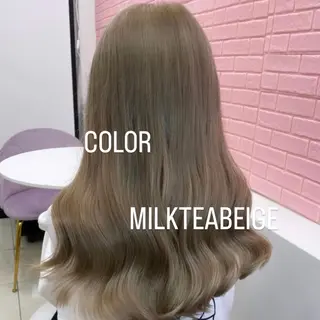 ロング カラー エクステ🩵ブリーチ 韓国ヘア🩵KAEのヘアスタイル