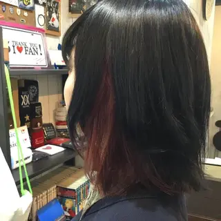 ミディアム カラー embrace エンブレイスのヘアスタイル
