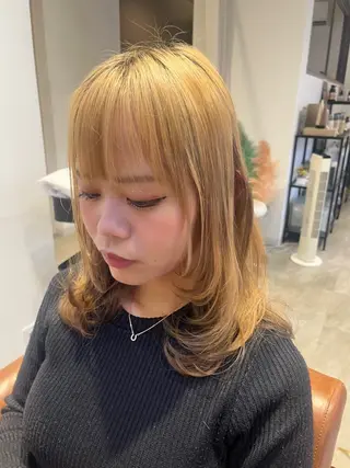 ミディアム Shall hair design(シャルヘアーデザイン)所属・平居 リサのヘアスタイル