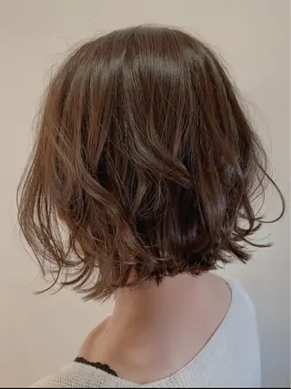 ミディアム パーマ Calbari 中田 莉紗/奥州市水沢のヘアスタイル