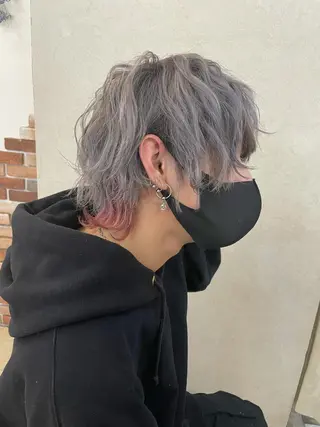 カラー メンズ 🦋高瀬寛菜🦋 韓国/ブリーチのヘアスタイル