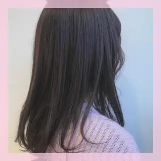 ミディアム カラー plum.所属・🍒前川 🍒のヘアスタイル