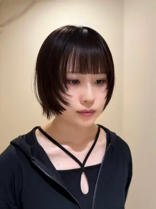 ショート TOMTO所属・waka🤎 レイヤー／ボブのヘアスタイル