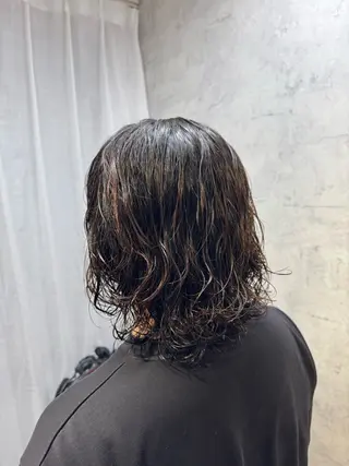 ミディアム パーマ メンズ メンズカット/パーマ ⚡️ひりゅう⚡️のヘアスタイル