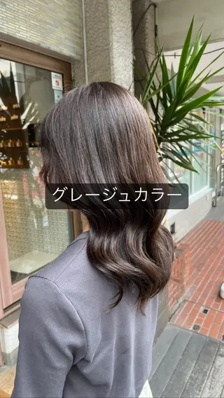 ミディアム 👑毛流れ、艶髪◉ 縮毛矯正錦糸町ヒガシのヘアスタイル