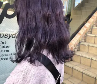 ミディアム カラー パーマ ヘアアレンジ 八巻 晴香のヘアスタイル