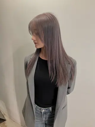 ロング カラー Hanaka🐈‍⬛ 海外×ニュアンスのヘアスタイル