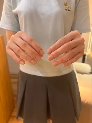 ショート 宮田 結晶のネイルデザイン