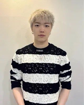 ショート カラー メンズ macheriebyhase所属・藤井 心音のヘアスタイル