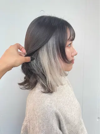 ミディアム カラー もにか🌞原宿/渋谷 🌝ブリーチカラーのヘアスタイル