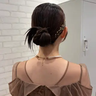 セミロング ヘアアレンジ shiori/透明感 /顔周り/髪質改善のヘアスタイル