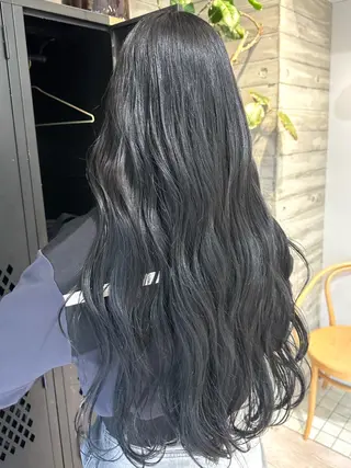 ロング カラー ササキカズマ〻透明感 〻色落ち〻赤み消しのヘアスタイル