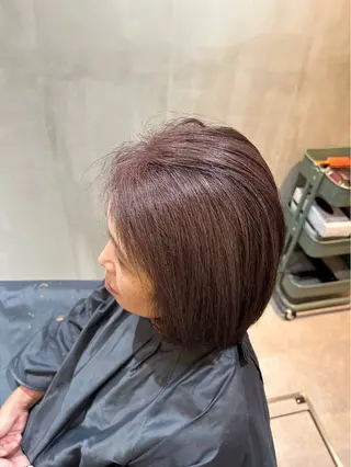 ミディアム カラー 脱白髪染め❕白髪 ぼかし特化🌟ヨコタのヘアスタイル