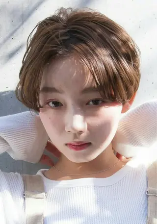 ショート カラー パーマ ヘアアレンジ maison所属・野田 修平のヘアスタイル