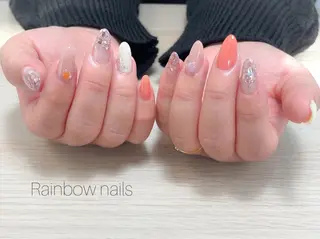 ネイル Rainbow nailsくろちゃんのネイルデザイン