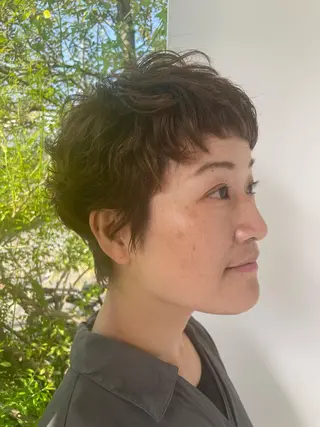 ショート パーマ ＵＨＡＩＲ香久山店所属・小酒井 智洋のヘアスタイル