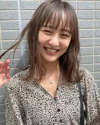 ミディアム カラー ヘアアレンジ パーマ指名No1 /namiのヘアスタイル