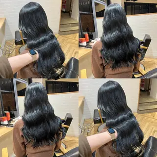 ロング カラー 艶カラー/韓国顔周り 🎀mamiのヘアスタイル