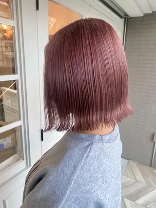 ミディアム カラー 韓国×髪質改善カラー 💎hinaのヘアスタイル