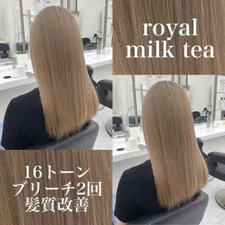 ロング 大人上品🤍透明感 ベージュ🤍REOのヘアスタイル