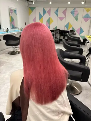 ロング カラー ダメージレスハイ トーン💖kanonのヘアスタイル