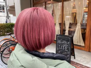 ミディアム カラー みねぎし ふうかのヘアスタイル