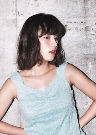 ミディアム カラー パーマ 加藤 綾華のヘアスタイル