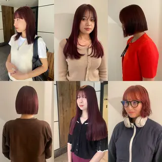 カラー 渋谷 留菜のヘアスタイル