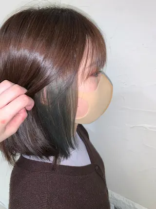 ミディアム カラー 庄司 沙羅のヘアスタイル