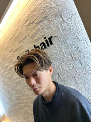 ミディアム メンズ メンズカットNo,1 小池 魔裟斗のヘアスタイル