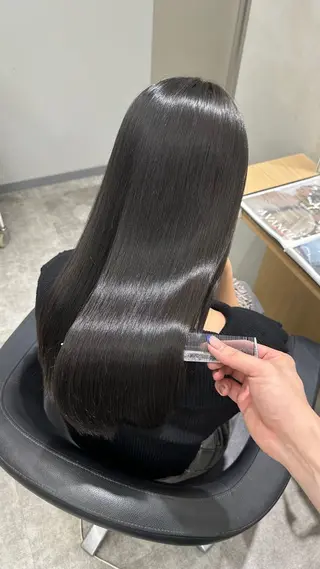 ロング カラー 透明感🫧/ブリーチ /永田　汰伊智のヘアスタイル