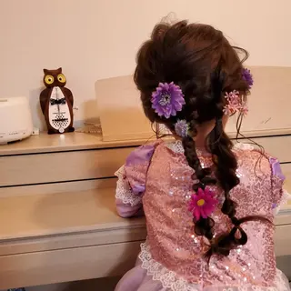 キッズ 南里  梨奈のヘアスタイル