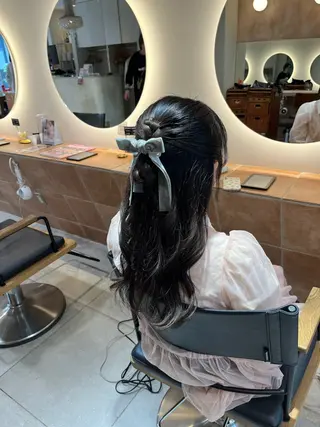 ロング ヘアアレンジ カラー/ブリーチ✨ セットモデル/コハルのヘアスタイル