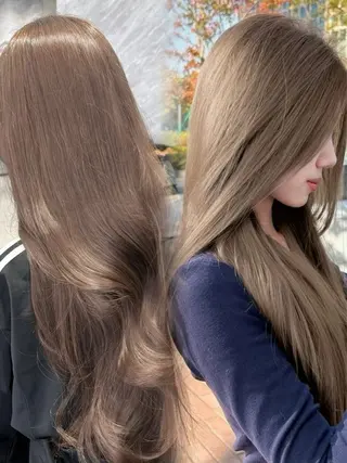 ロング カラー 堀江/透明感 ベージュ/白川幸太のヘアスタイル