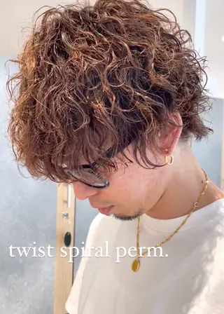 パーマ メンズ メンズパーマ特化🏅 中村　凌のヘアスタイル