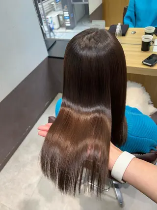 セミロング り ほのヘアスタイル