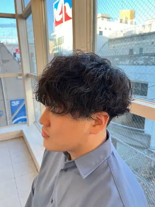 パーマ メンズ 長島美織 /透明感カラーのヘアスタイル