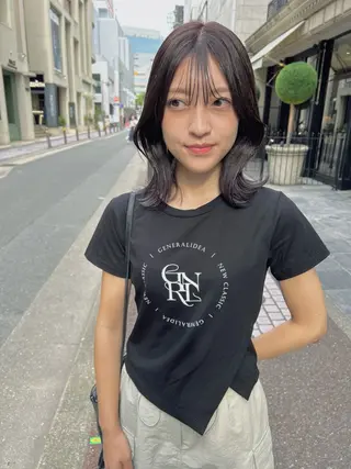 ミディアム カラー 髪質改善will hairdesignのヘアスタイル