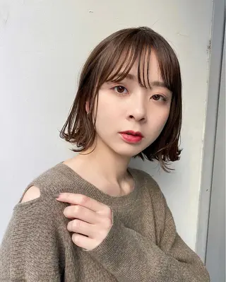 ショート ボブ、ミディアム得意 🤍Emmy🤍のヘアスタイル